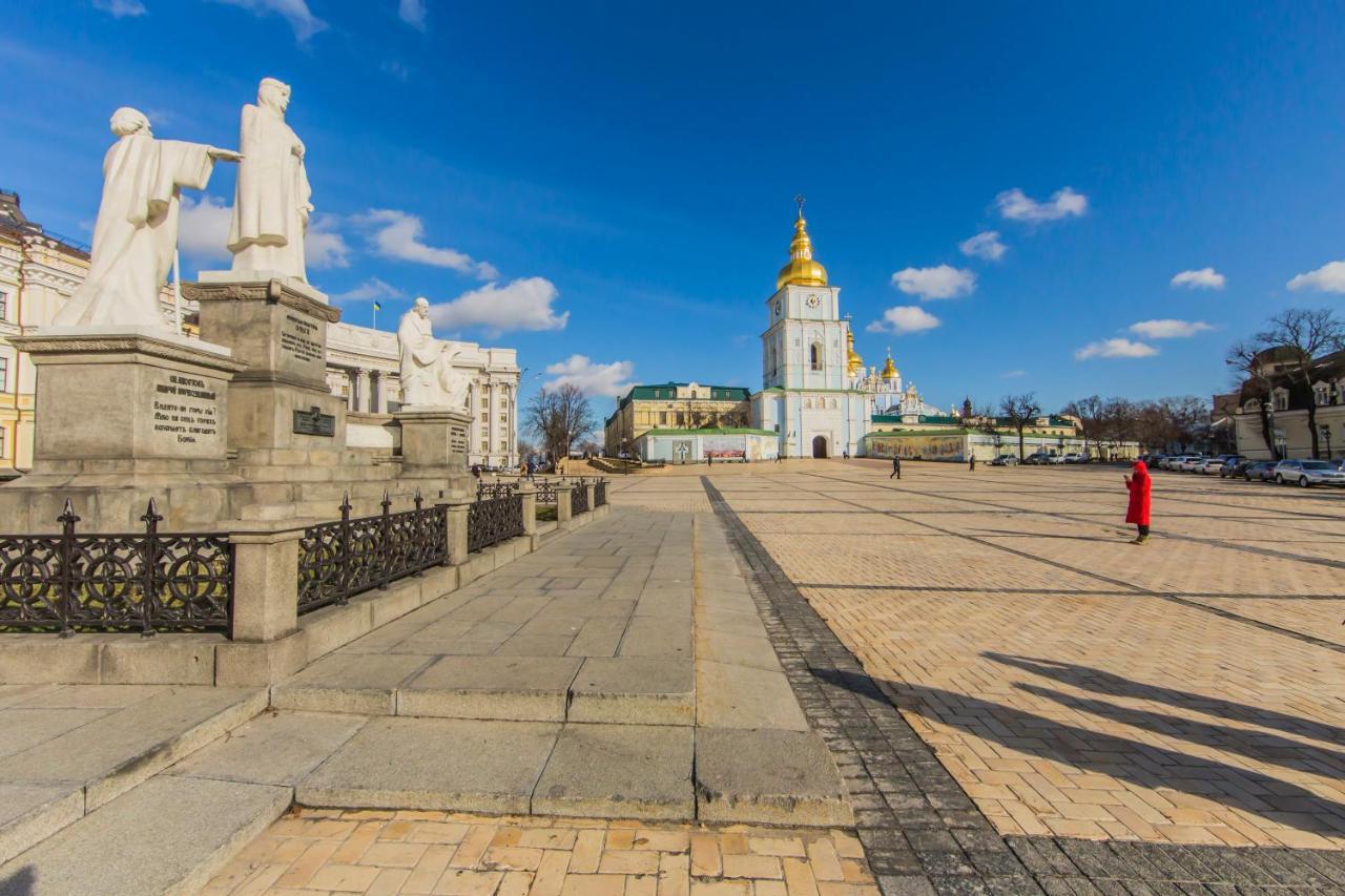 Роскошная Двухуровневая Квартира, Ул. Михайловская Kiew Exterior foto